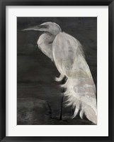 Textured Egret I Fine Art Print