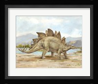 Dinosaur Illustration I Framed Print