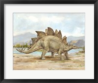 Dinosaur Illustration I Framed Print