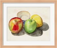 Still Life with Apples & Lemon II Fine Art Print