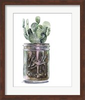 Cactus Mason Jar II Fine Art Print