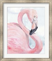 Pink Flamingo Portrait I Fine Art Print