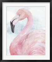 Pink Flamingo Portrait II Fine Art Print