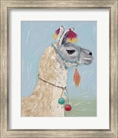 Painted Llama II Fine Art Print
