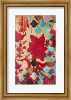 Red & Teal Gilded Age I Fine Art Print