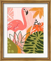 Jungle Flamingo II Fine Art Print