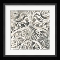 Antique Stone Tile IV Framed Print