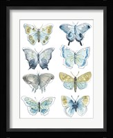 Butterfly Blues I Framed Print