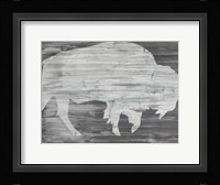 Vintage Plains Animals VI Framed Print