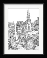 City in Black & White IV Framed Print
