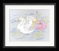 Swan Lake Song I Framed Print