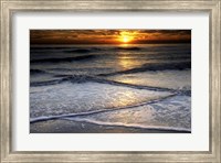 Sunset Reflection On Beach, Cape May NJ Fine Art Print