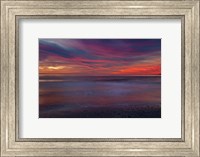 Purple-Colored Sunrise On Ocean Shore, Cape May NJ Fine Art Print
