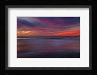 Purple-Colored Sunrise On Ocean Shore, Cape May NJ Fine Art Print