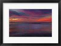 Purple-Colored Sunrise On Ocean Shore, Cape May NJ Fine Art Print