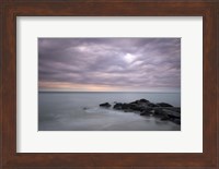 Sunrise On Stormy Beach Landscape, Cape May National Seashore, NJ Fine Art Print