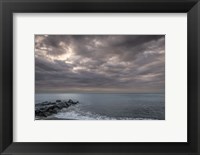Sunrise On Stormy Beach Landscape, Cape May National Seashore, NJ Fine Art Print