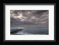 Sunrise On Stormy Beach Landscape, Cape May National Seashore, NJ Fine Art Print