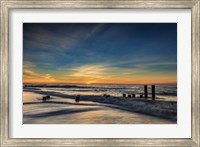 Sunrise On Winter Shoreline 2, Cape May National Seashore, NJ Fine Art Print