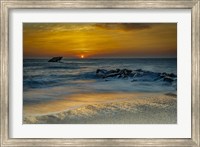 Sunrise On Ocean Shore 1, Cape May National Seashore, NJ Fine Art Print