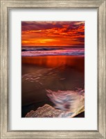 Sunset Reflection on Beach 1, Cape May, NJ Fine Art Print