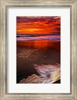 Sunset Reflection on Beach 1, Cape May, NJ Fine Art Print