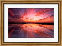 Sunset Reflection on Beach 3, Cape May, NJ Fine Art Print