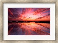 Sunset Reflection on Beach 3, Cape May, NJ Fine Art Print