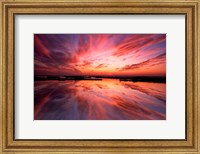 Sunset Reflection on Beach 3, Cape May, NJ Fine Art Print