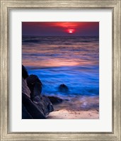 Sunset Reflection on Beach 4, Cape May, NJ Fine Art Print