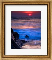 Sunset Reflection on Beach 4, Cape May, NJ Fine Art Print