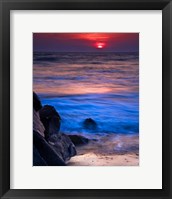 Sunset Reflection on Beach 4, Cape May, NJ Fine Art Print