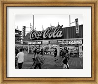 Coca Cola Sign - Boardwalk, Wildwood NJ (BW) Fine Art Print