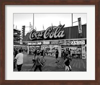 Coca Cola Sign - Boardwalk, Wildwood NJ (BW) Fine Art Print