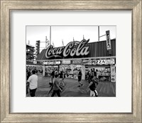 Coca Cola Sign - Boardwalk, Wildwood NJ (BW) Fine Art Print