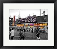 Coca Cola Sign - Boardwalk, Wildwood NJ Framed Print