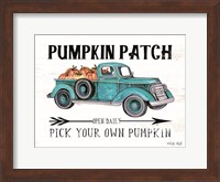 Pumpkin Patch Open Daily Fine Art Print