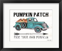 Pumpkin Patch Open Daily Fine Art Print