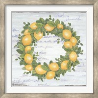 Lemon Wreath Fine Art Print