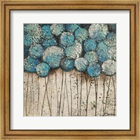 Bubble Trees in Blue Fine Art Print