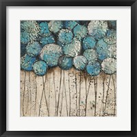 Bubble Trees in Blue Fine Art Print