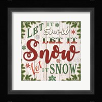 Let It Snow Framed Print