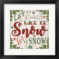 Let It Snow Framed Print