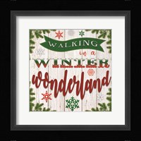 Walking in a Winter Wonderland Framed Print