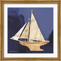 Sailboat Blue I Fine Art Print