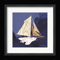 Sailboat Blue II Framed Print