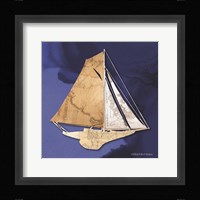 Sailboat Blue IV Framed Print
