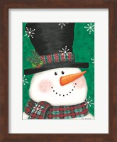 Portrait Snowman Fine Art Print