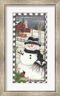 Rusty Truck Snowman Fine Art Print