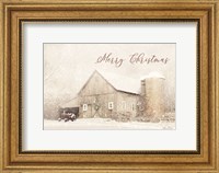Merry Christmas Farm Fine Art Print